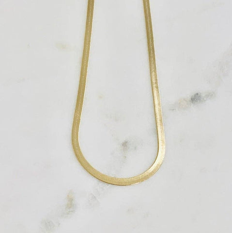 Billie Herringbone Chain Necklace