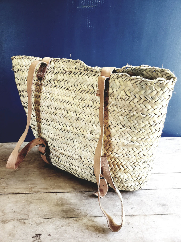 French market 2025 basket backpack
