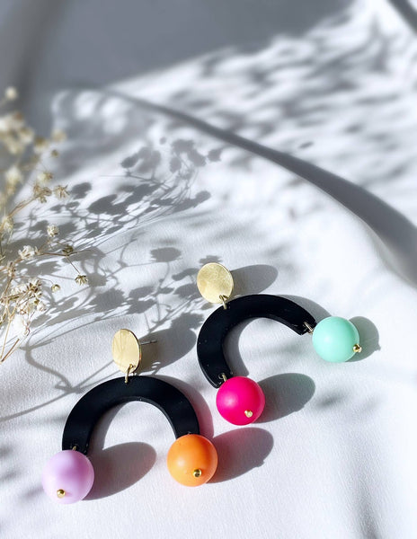Carnival Earrings - Licorice