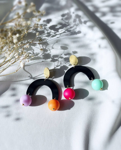 Carnival Earrings - Licorice