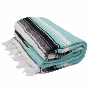 Mint Diamond Mexican Blanket