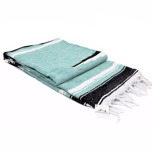 Mint Diamond Mexican Blanket