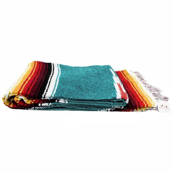 Turquoise Sunset Baja Diamond Yoga Blanket