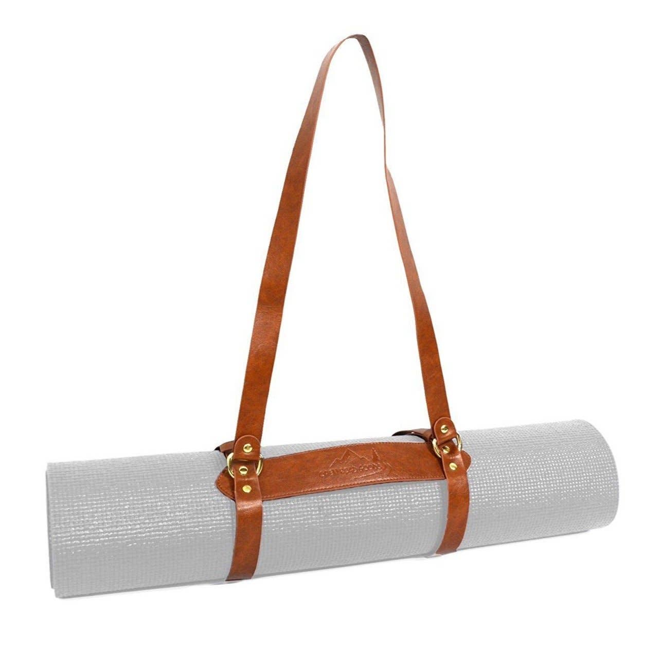 Vegan Leather Yoga Mat/Blanket Carrier