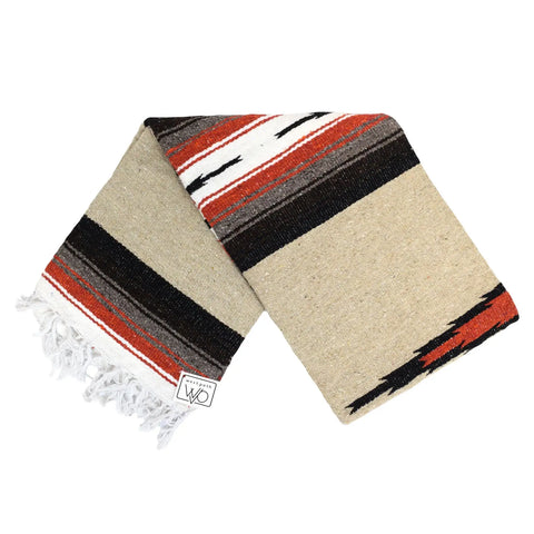 Autumn Earth Baja Diamond Mexican Blanket